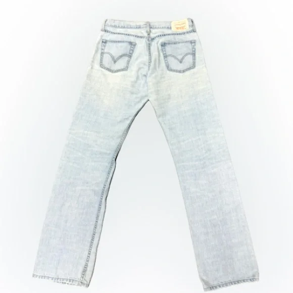 Men’s Levi’s Vintage 514’s White Tab-Green Writing Straight Leg 34”x 34” - Picture 2 of 5